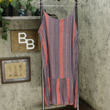 Style & Co. Women's Striped Midi Swing Sundress