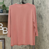 MarlaWynne Women's Flowy Butterfly Tee With 3/4 Sleeves