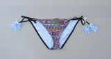 Mossimo Women's Tie Side Hipster Bikini Swim Bottom Blue XL