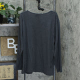 Karen Scott Plus Size Embellished Long Sleeve Christmas Knit Top