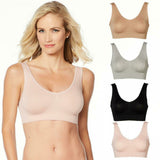 Rhonda Shear Women's 4 Pack Seamless Original Ahh Bras