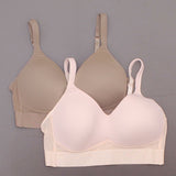 Rhonda Shear 2 Pack Molded Cup Bra With Mesh Back Detail Mocha/ Pink XL