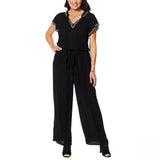 Curations Women's Wide Leg Crinkle Gauze Jumpsuit
