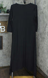 G.I.L.I. Women's Peached Knit V-Neck Dress With 3/4-Sleeves