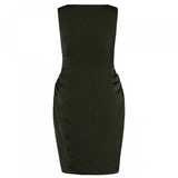 City Chic Trendy Women's Plus Size Satin Ruffled Wrap Dress