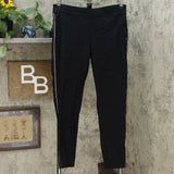 INC International Concepts Women's Curvy Satin Contrast Skinny Pants