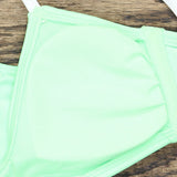 Xhilaration Women's Contrast Binding Bralette Bikini Top