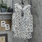 DG2 by Diane Gilman Women's Printed Mixed Media Easy Tank Top