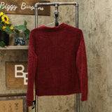 Art Class Girls' Button-Front Eyelash Cardigan Sweater
