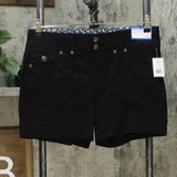 Dakota Blue Women's 5 Pocket Soft Stretch Flat Front Shorts