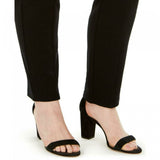 JM Collection Woimen's Plus Size Faux Leather Trim Ponte Pants