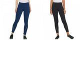 Susan Lucci Women's Petite Mesh Detail Ankle Leggings