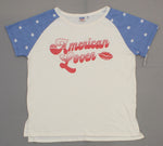 Junk Food Women's American Lover Short Sleeve Raglan T-Shirt