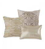 Hallmart Collectibles Alanis 9 Piece Comforter Set Taupe Queen