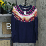 Style & Co Women's Fair Isle Long Sleeve Pullover Sweater