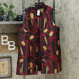 Slinky Brand Women's Jacquard Duster Vest With Pockets