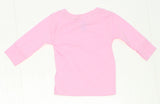 Rabbit Skins NEW Toddler Long Sleeve 100% Cotton T-Shirt Pink 12 Months 03129