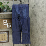 DG2 by Diane Gilman Women's Petite Chambray Woven Wide Leg Pants