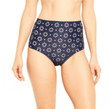 Kona Sol Women's Laser Cut Bikini Swim Bottom Navy XL