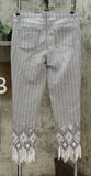DG2 by Diane Gilman Women's Classic Stretch Embroidered Jean With Bead Fringe