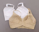 Rhonda Shear 2 Pack Mesh Back Detail Molded Cup Bras Nude/ White XL