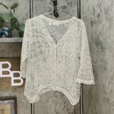 Nina Leonard Women's Coconut Button Knit Bolero Cardigan