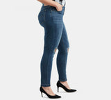 Levi's Plus Size Trendy 711 Ripped Skinny Jeans