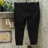 Skinnygirl Women's Skinny Ankle Twill Jeans With Seams Black Plus 24W