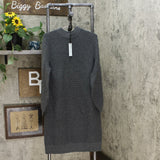 Prologue Women's Long Sleeve Crewneck Sweater Dress