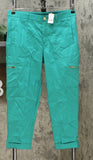 NWT Lemon Way Women's Stretch Utility Twill Cargo Crop Pants 10 12 14 16