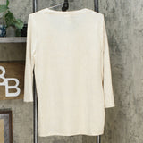 Slinky Brand Women's 3/4-Sleeve Pucker Knit Foil T-Shirt