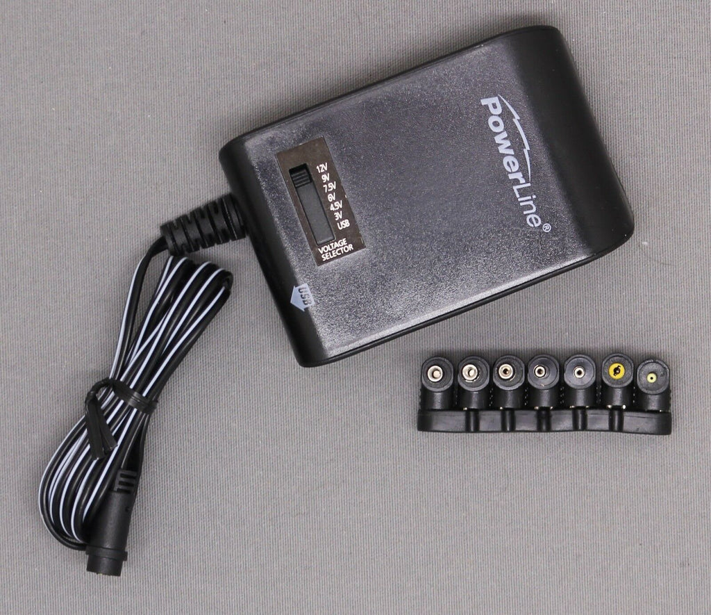 PowerLine Multi-Use AC Adapter With 3-12 V / 1300 MA 7 P – Biggybargains