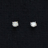 Sofia B Lab-Created Moissanite Sterling Silver Solitaire Stud Earrings