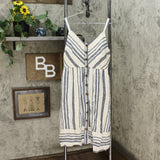 Universal Thread Women's Striped Sleeveless Button Front Sun Dress