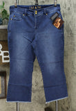 IMAN Women's Plus Size Global Chic Luxury Resort 360 Slimming Crop Jeans