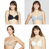 Auden Women's Everyday Lightly Lined Demi T-Shirt Bra
