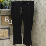 DG2 by Diane Gilman Women's Petite Solid Ponte Knit Boot Cut Pants