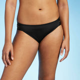 Kona Sol Women's Mid Coverage Double Side Tabs Hipster Bikini Bottom