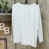 Elizabeth & Clarke Women's Knit Cinched Long Sleeve Knit Top