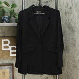 DG2 by Diane Gilman Women's Stretch Knit Ponte Blazer Black Small