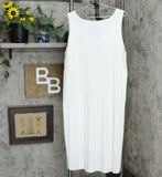 MarlaWynne Plus Size Sleeveless Pleated Knit Dress