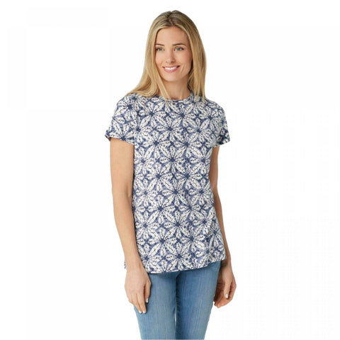 Isaac Mizrahi Live! Women's Tie-Dye Printed T-Shirt