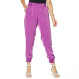 NWT DG2 By Diane Gilman Women's Faux Silk Pull On Jogger Pants. 697781 Large