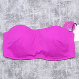 Shade & Shore Women's Ribbed Bandeau Bikini Top