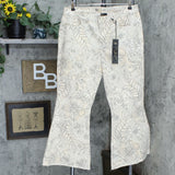 DG2 by Diane Gilman Plus Petite Classic Stretch Printed Flare Jeans