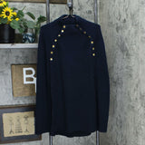 G.I.L.I. Women's Knit Sweater Cape With Snap Detail