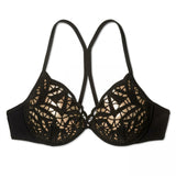 Shade & Shore Women's Light Lift Laser Cut Metallic Bikini Top