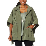 WynneLayers Women's Spring Poncho Jacket With Hood