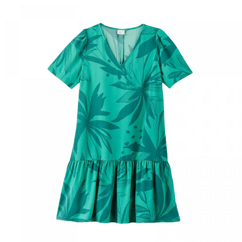 A New Day Women's Short Sleeve Mini Ruffle Hem Dress – Biggybargains