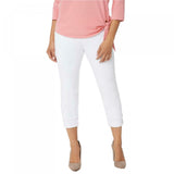 Belle by Kim Gravel Women's Flexibelle Pull-On Cuffed Jeans